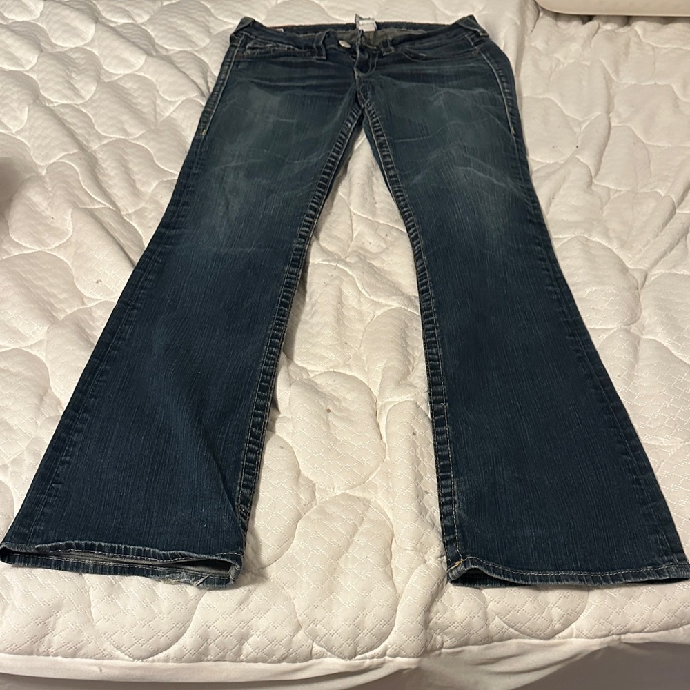 True Religion Dark Blue Flare Jeans